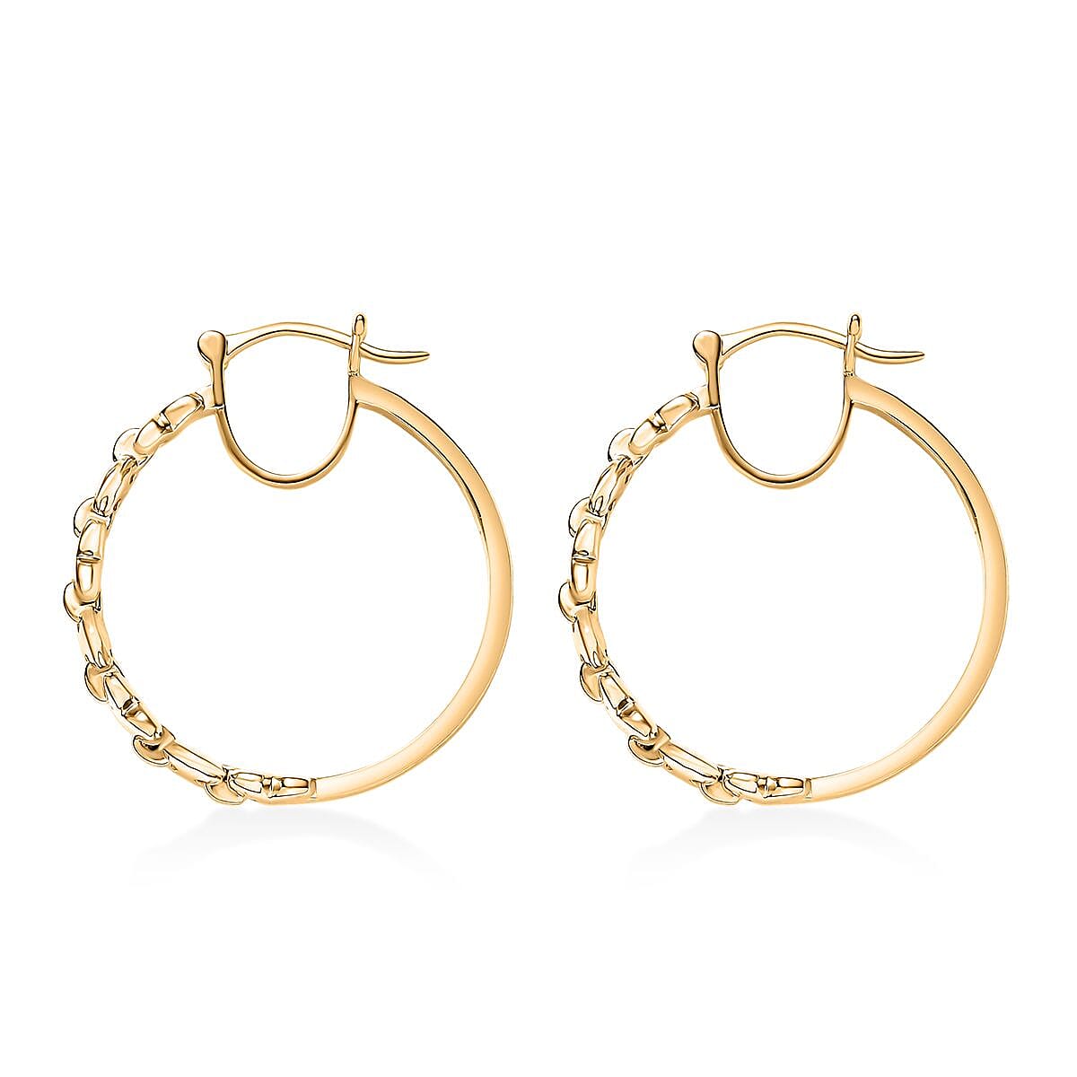 EverTrue Bronzella Collection Heart Hoop Earrin29.99gs in 18K YG Plated Bronze image number 3