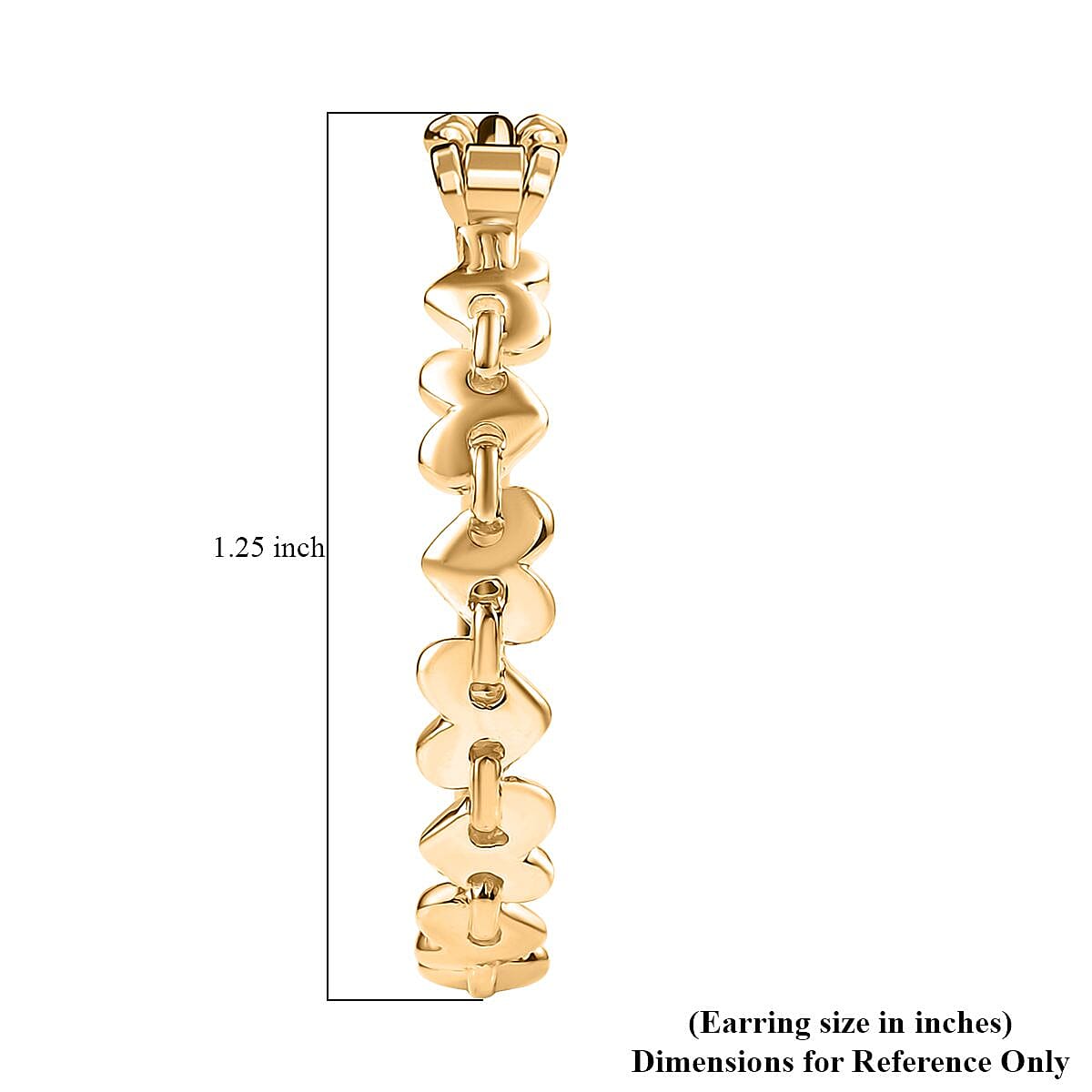 EverTrue Bronzella Collection Heart Hoop Earrin29.99gs in 18K YG Plated Bronze image number 4