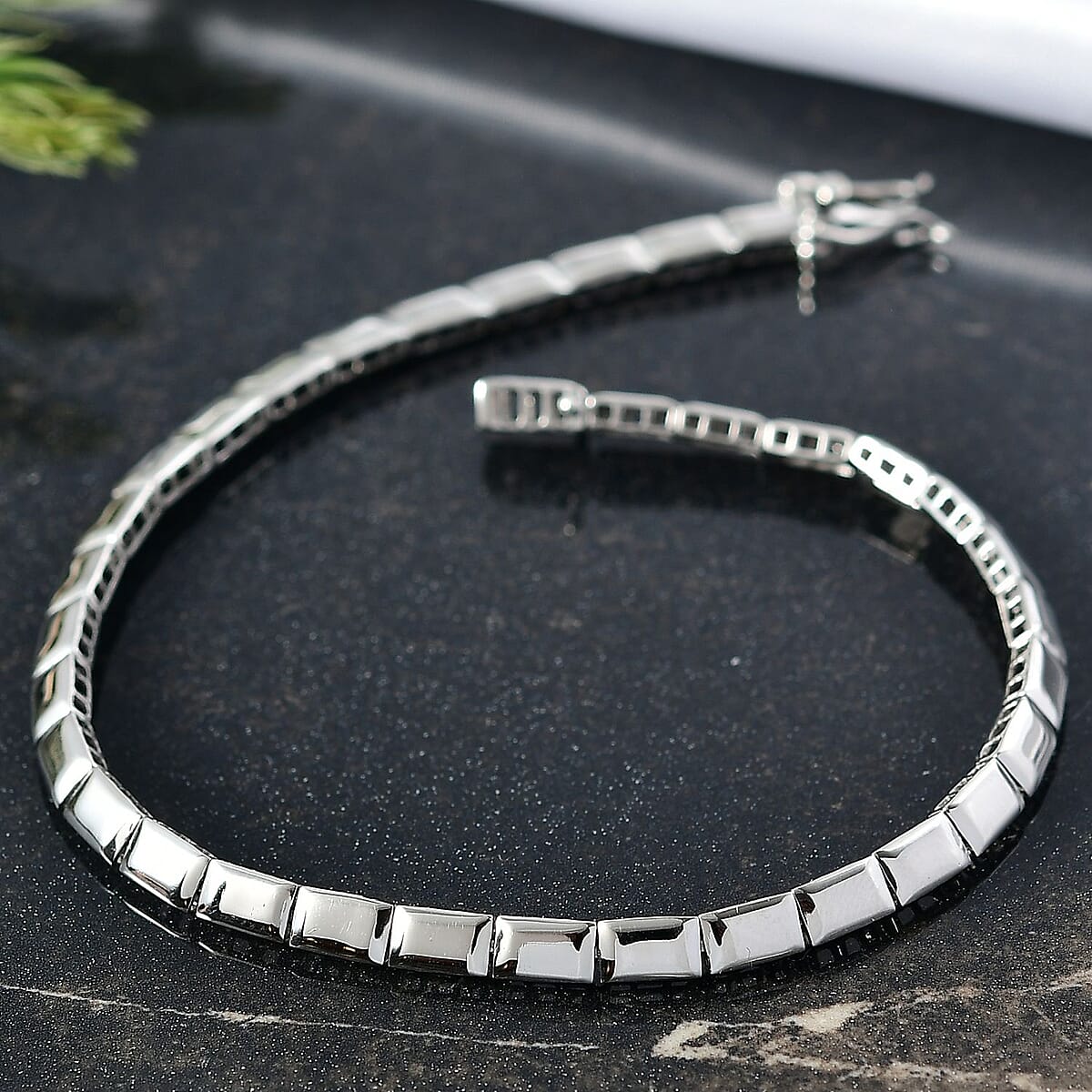 Rhapsody Bar Linking Bracelet in 950 Platinum (7.25 In) 9.30 Grams image number 1
