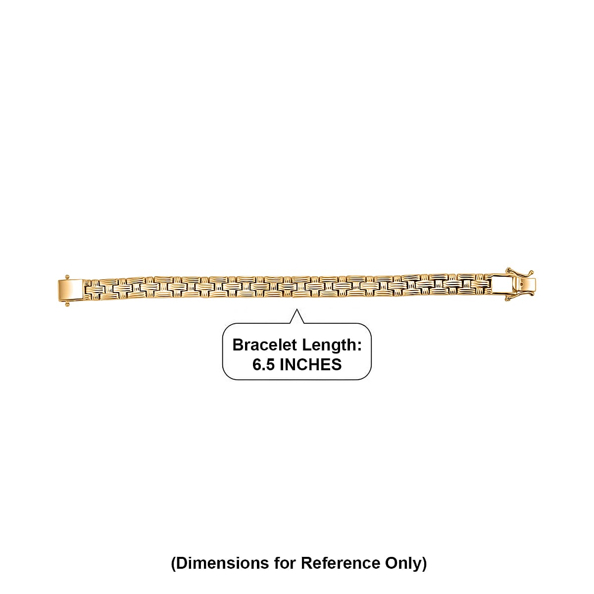 EverTrue Bronzella Collection Bracelet in 18K Yellow Gold Plated Bronze (6.50 In) image number 4