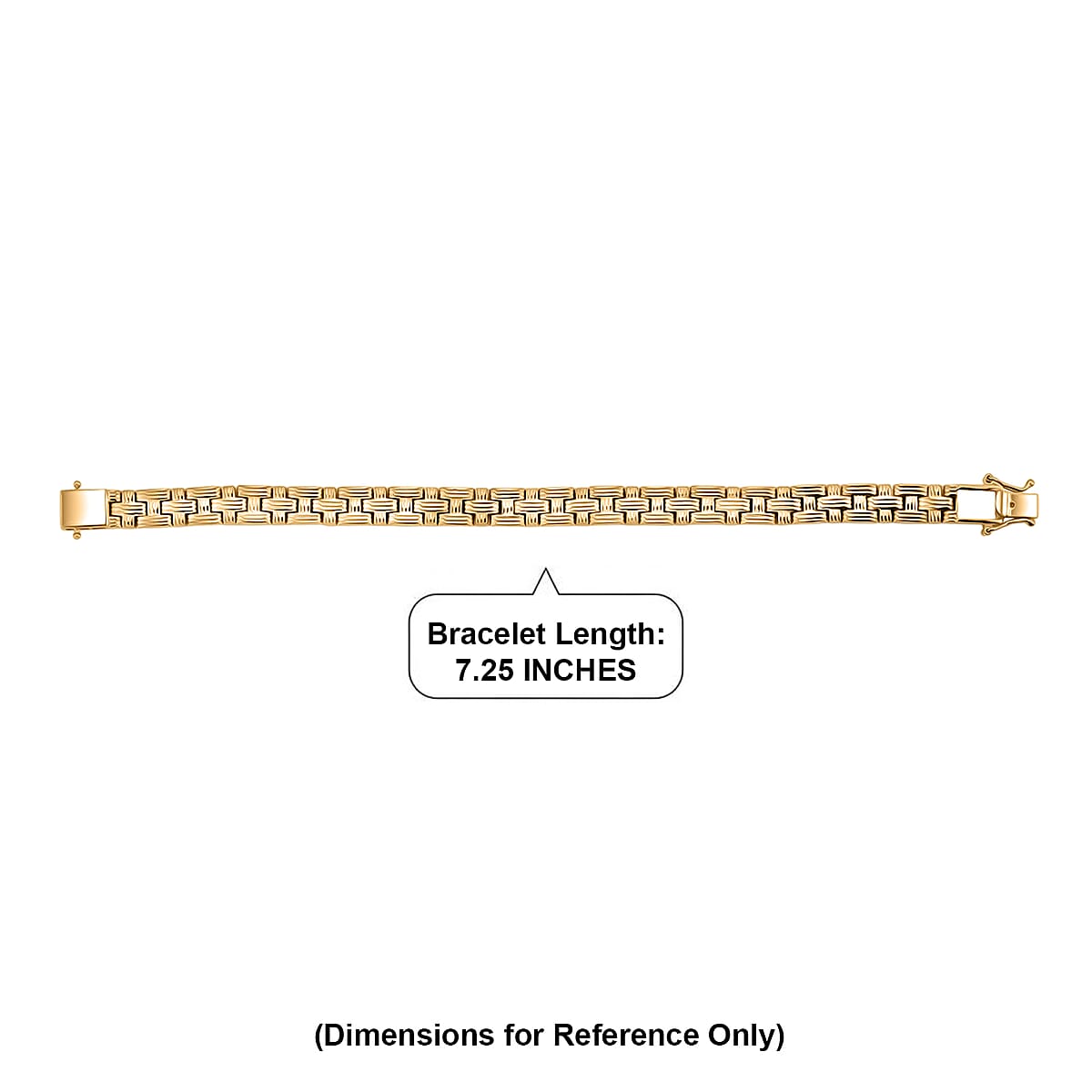 EverTrue Bronzella Collection Bracelet in 18K Yellow Gold Plated Bronze (7.25 In) image number 4