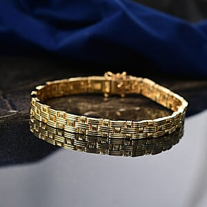 EverTrue Bronzella Collection Bracelet in 18K Yellow Gold Plated Bronze (8.00 In)