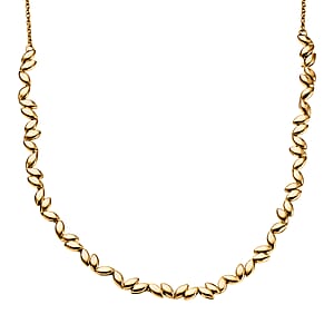 EverTrue Bronzella Collection Line Necklace in 18K YG Plated Bronze 18-20 Inches 