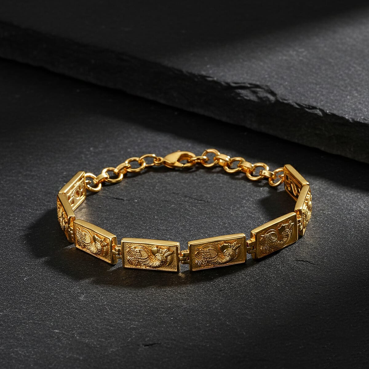EverTrue Bronzella Collection Bracelet in 18K YG Plated Bronze (6.50 In) image number 1