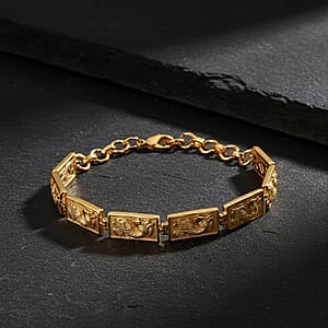 EverTrue Bronzella Collection Bracelet in 18K YG Plated Bronze (6.50 In)