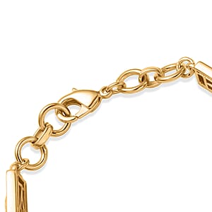 EverTrue Bronzella Collection Bracelet in 18K YG Plated Bronze (6.50 In)