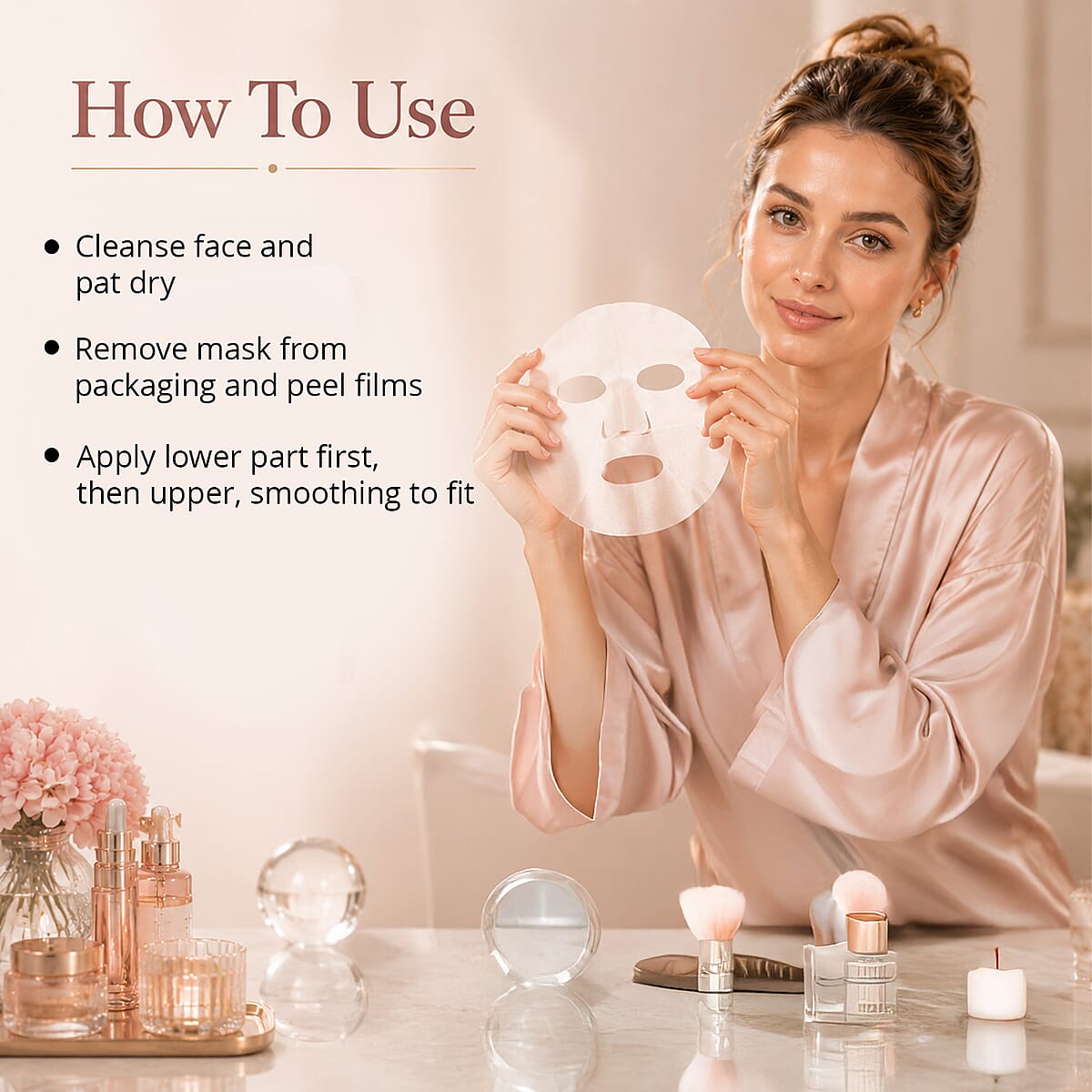 Marigold and Lotus Bio-Collagen Real Deep Mask 34g x 4 Sheets image number 4