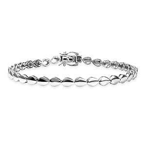 Rhapsody Pear Link Bracelet in 950 Platinum (7.25 In) 11.60 Grams