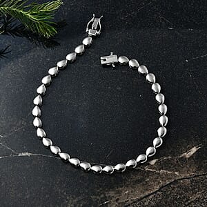 Rhapsody Pear Link Bracelet in 950 Platinum (7.25 In) 11.60 Grams