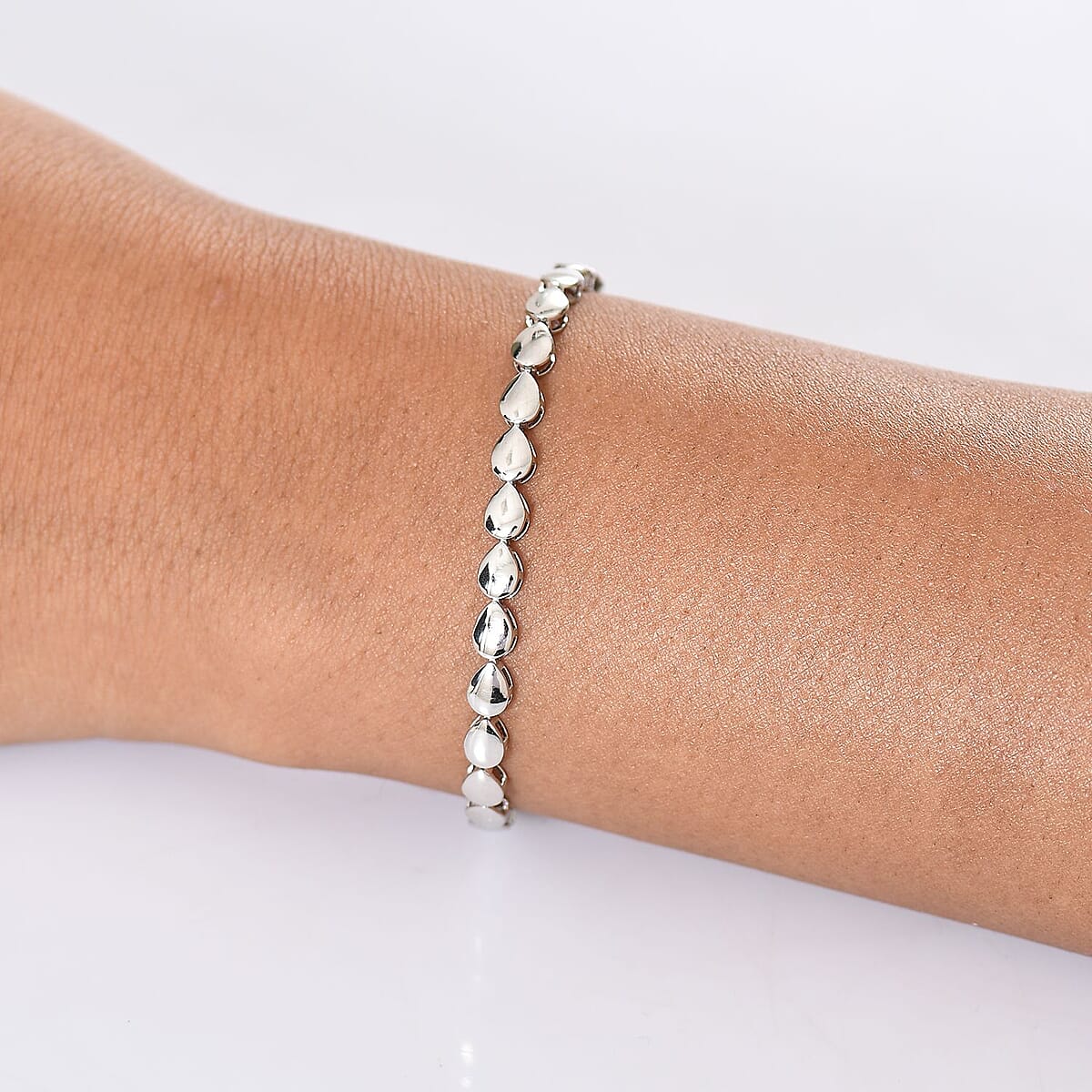 Rhapsody Pear Link Bracelet in 950 Platinum (7.25 In) 11.60 Grams image number 2