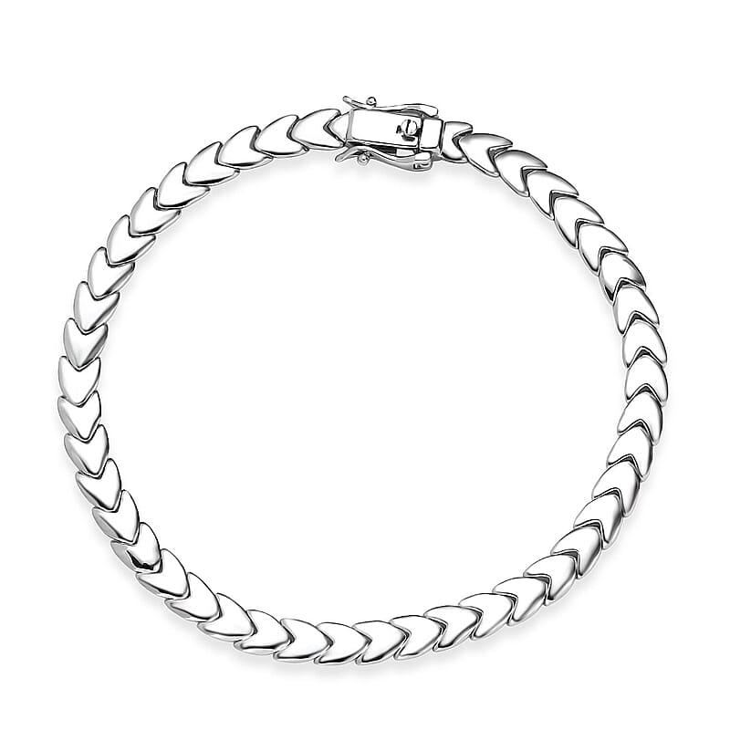 Rhapsody Arrow Link Bracelet in 950 Platinum (7.25 In) 12.40 Grams