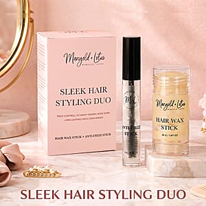 Marigold & Lotus Sleek Hair Styling Duo Hair Wax and Anti Frizz Stick 
