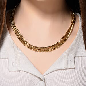 Link Chain Necklace in Goldtone 20-22 Inches