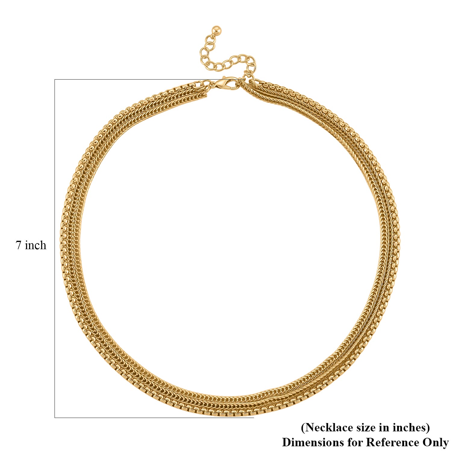Link Chain Necklace in Goldtone 20-22 Inches