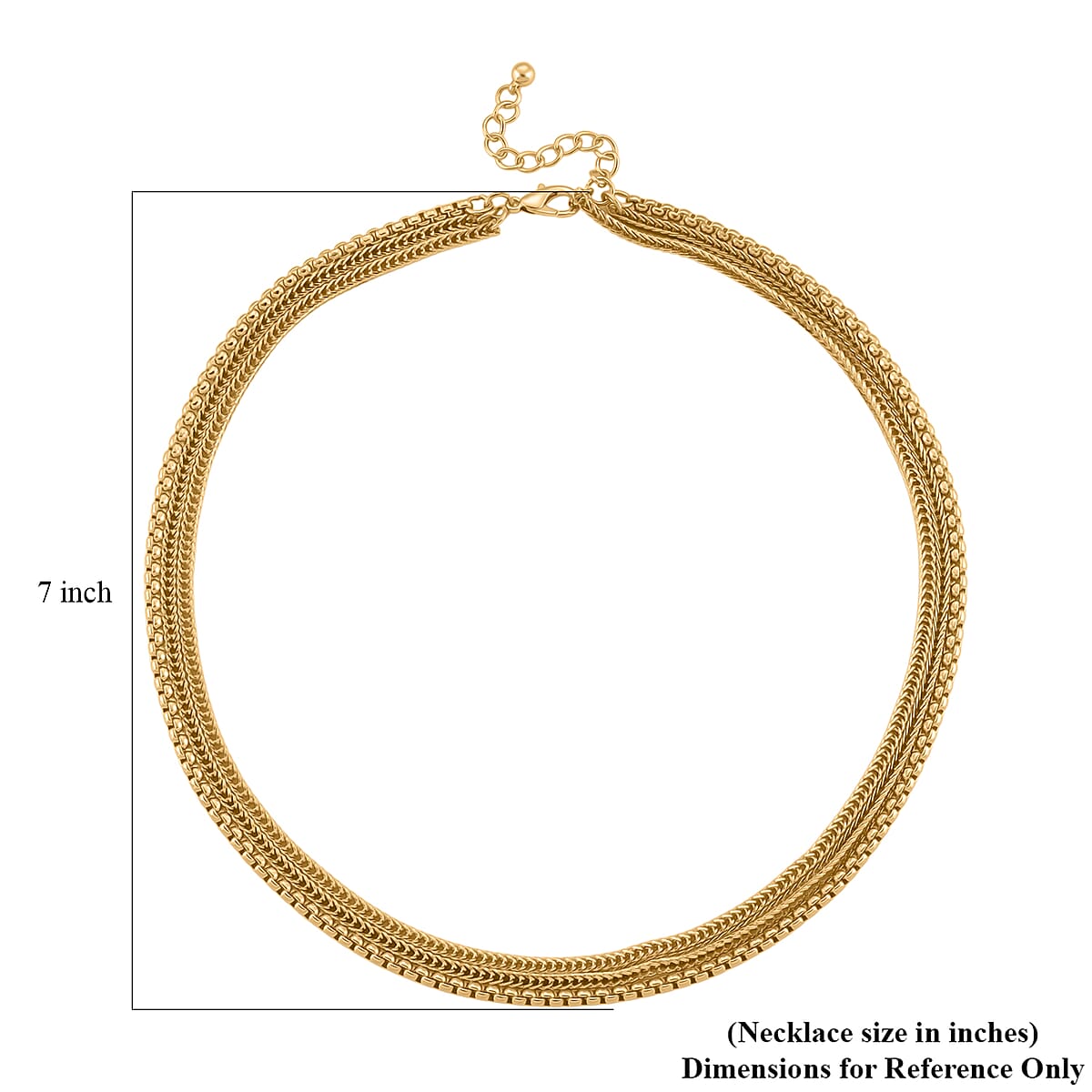 Link Chain Necklace in Goldtone 20-22 Inches image number 4