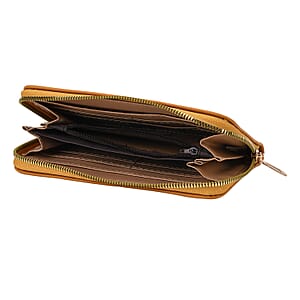 Tamsy Tan Faux Leather Short Wallet and Long Wallet