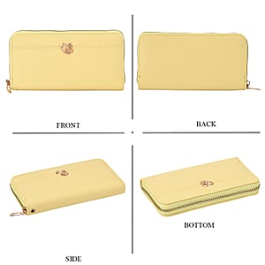 Tamsy Yellow Faux Leather Short Wallet and Long Wallet