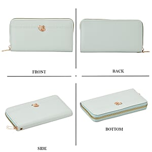 Tamsy Mint Green Faux Leather Short Wallet and Long Wallet