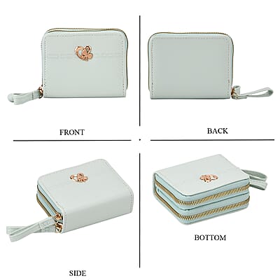 Tamsy Mint Green Faux Leather Short Wallet and Long Wallet
