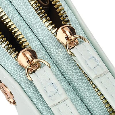 Tamsy Mint Green Faux Leather Short Wallet and Long Wallet