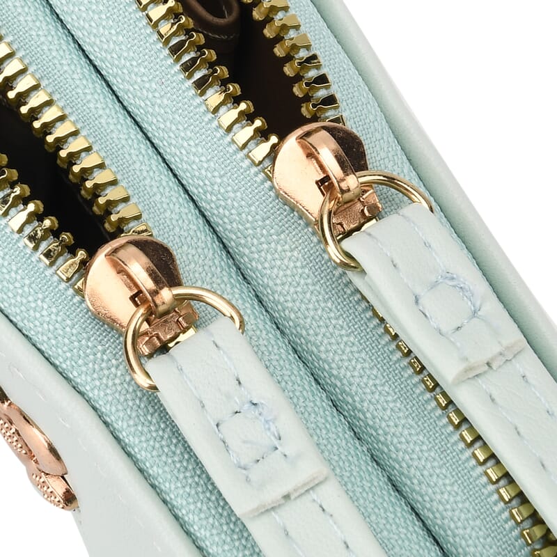 Tamsy Mint Green Faux Leather Short Wallet and Long Wallet