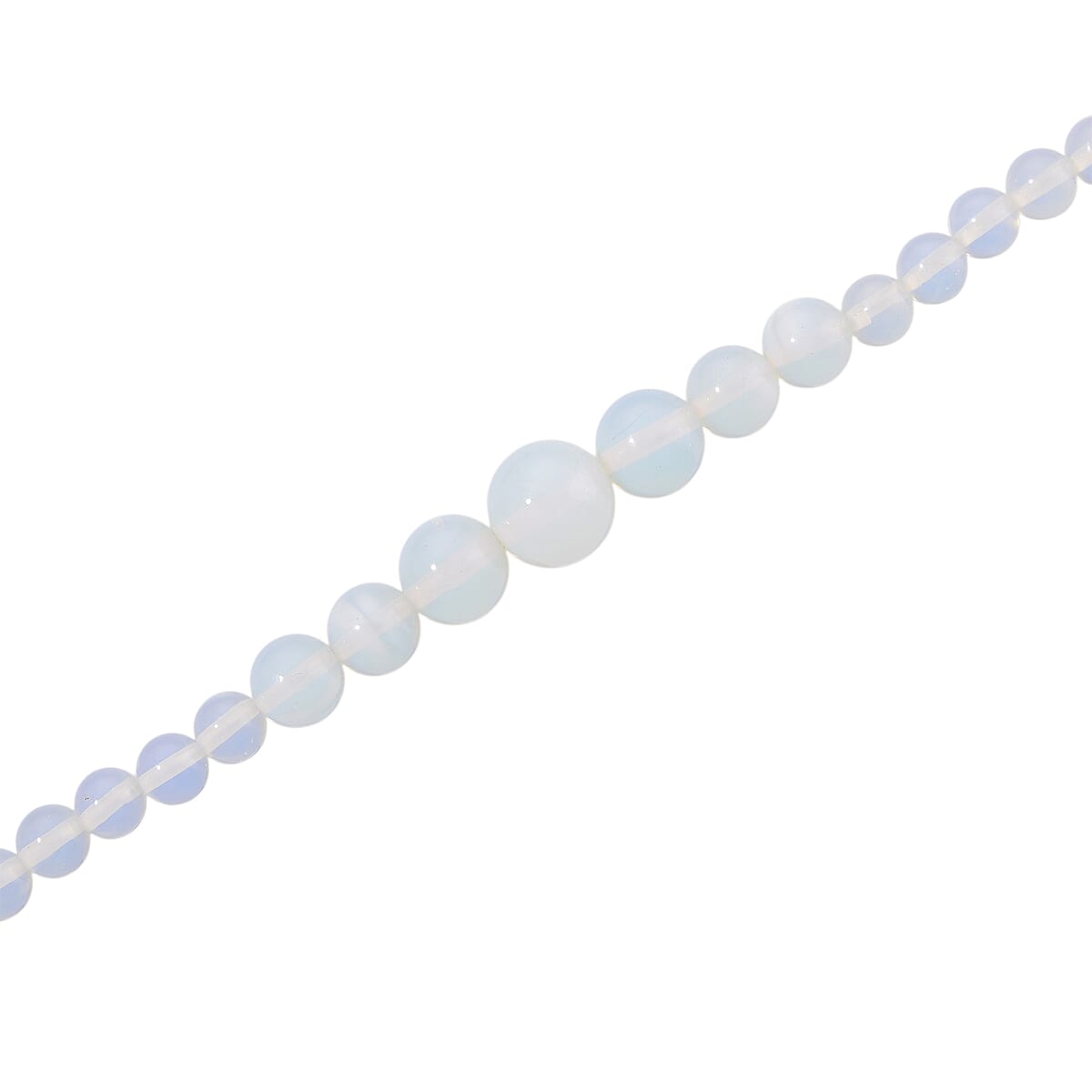 Opalite 200.00 ctw Beaded Graduation Necklace 18-20 Inches in ION Plated YG Stainless Steel image number 3