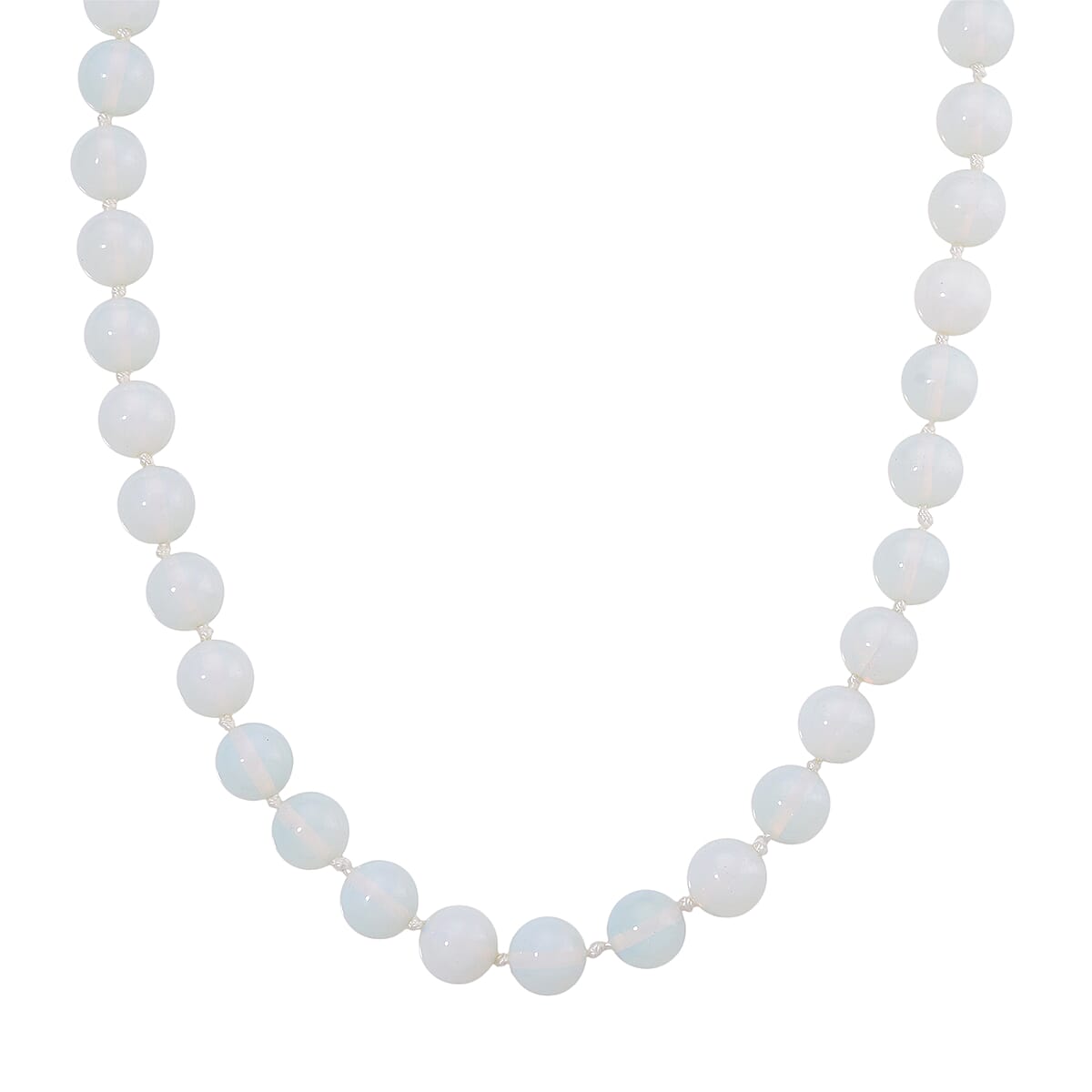 Opalite 520.00 ctw Beaded Necklace in Stainless Steel 20 Inches image number 0