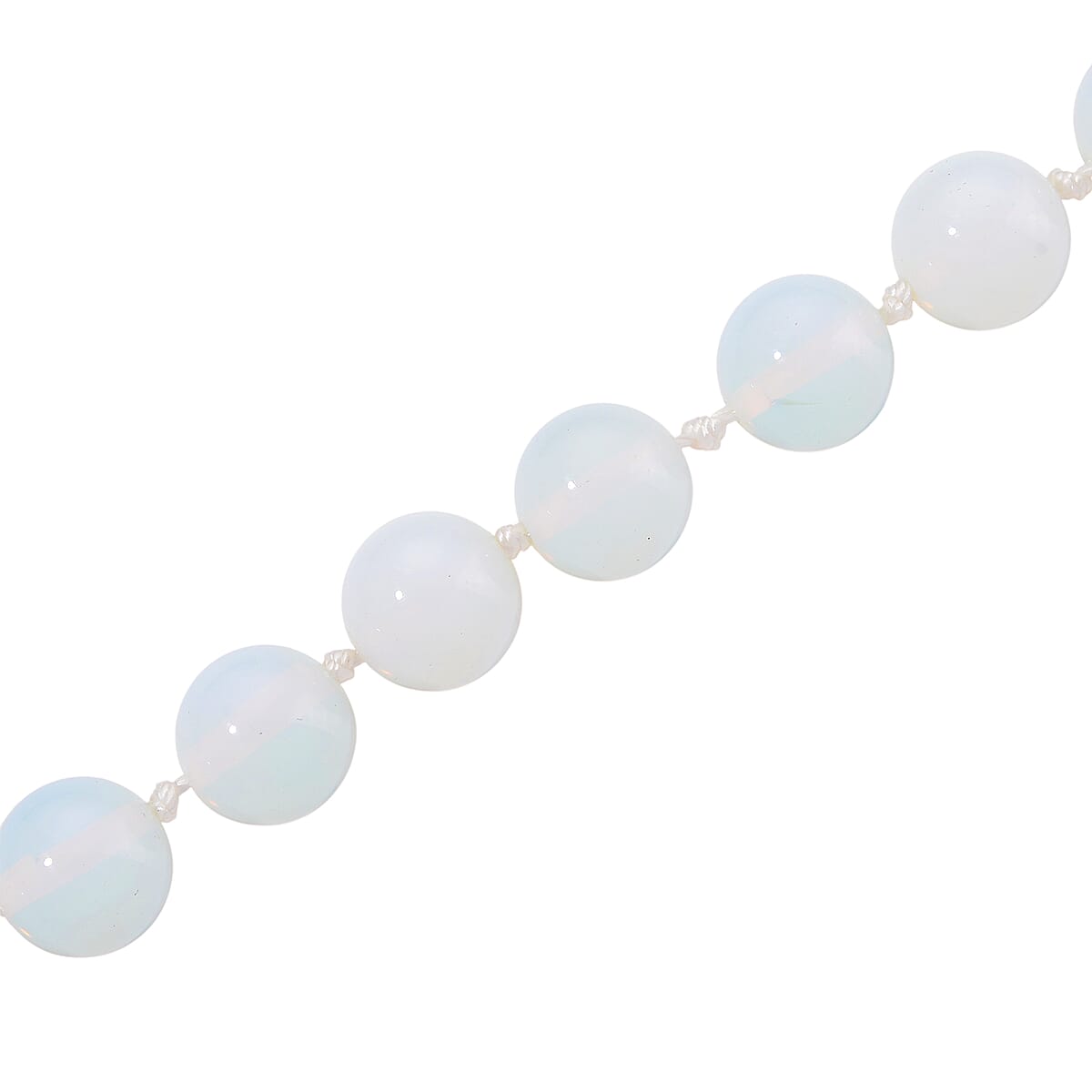 Opalite 520.00 ctw Beaded Necklace in Stainless Steel 20 Inches image number 3