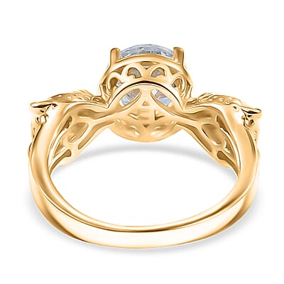 EverTrue Simulated Diamond Ring in 18K YG Plated (Size 11.0)