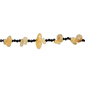 Smoky Quartz and Thai Black Spinel 280.00 ctw Stone Necklace 36 Inches