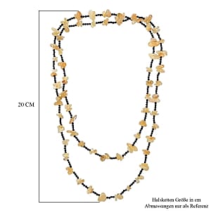 Smoky Quartz and Thai Black Spinel 280.00 ctw Stone Necklace 36 Inches