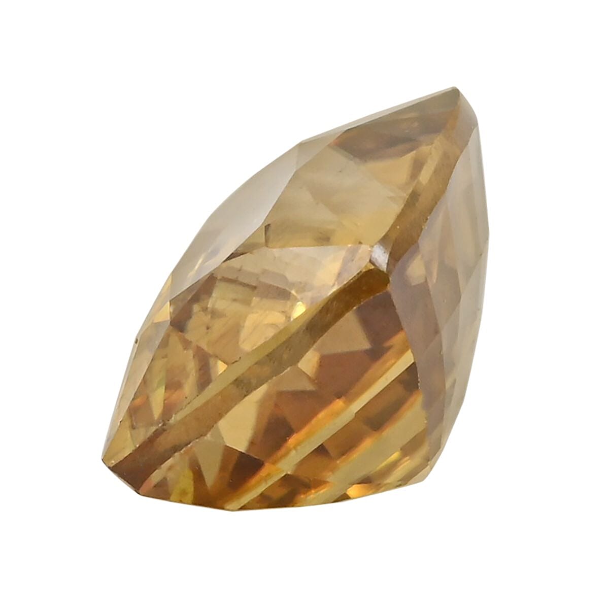 AAAA Golden Zircon (Cush 9x7 mm) 2.50 ctw image number 1