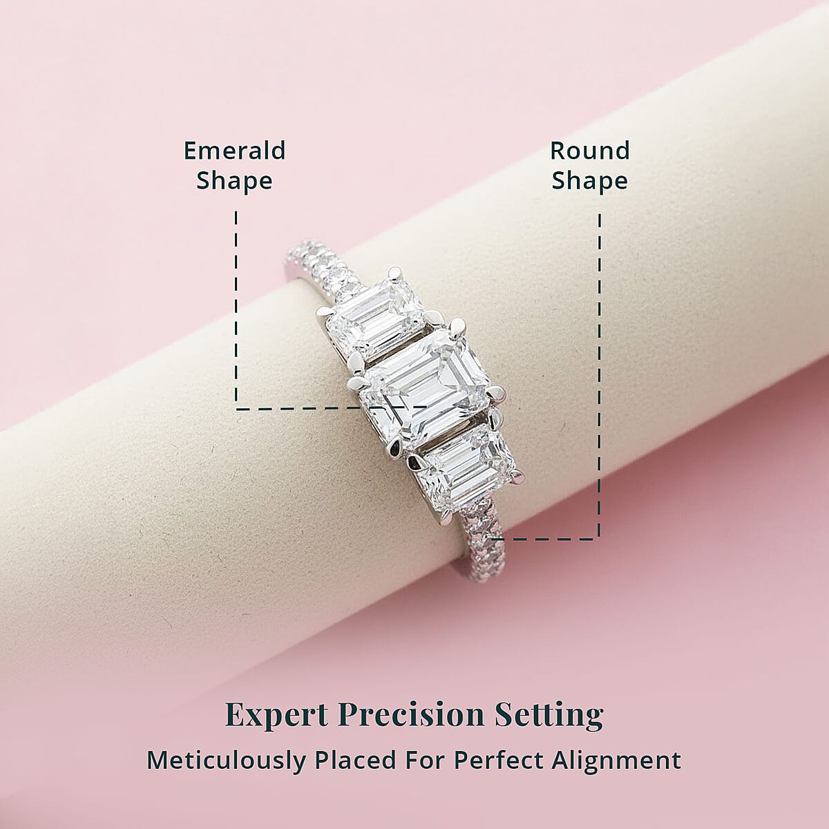 Luxuriant Lab Grown Diamond F VS2 2.00 ctw Ring in 14K White Gold (Size 10.0) image number 4