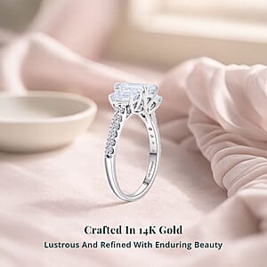 Luxuriant Lab Grown Diamond Ring in 14K White Gold 2.00 ctw (Size 5.0)
