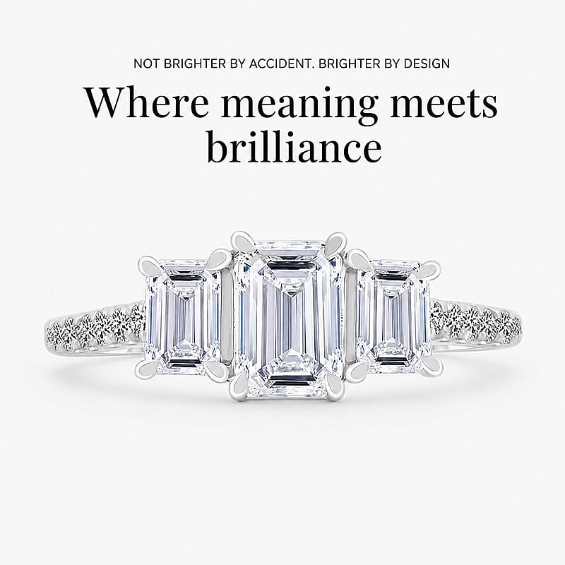 Luxuriant Lab Grown Diamond Ring in 14K White Gold 2.00 ctw (Size 5.0)