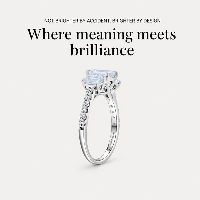 Luxuriant Lab Grown Diamond Ring in 14K White Gold 2.00 ctw (Size 6.0)