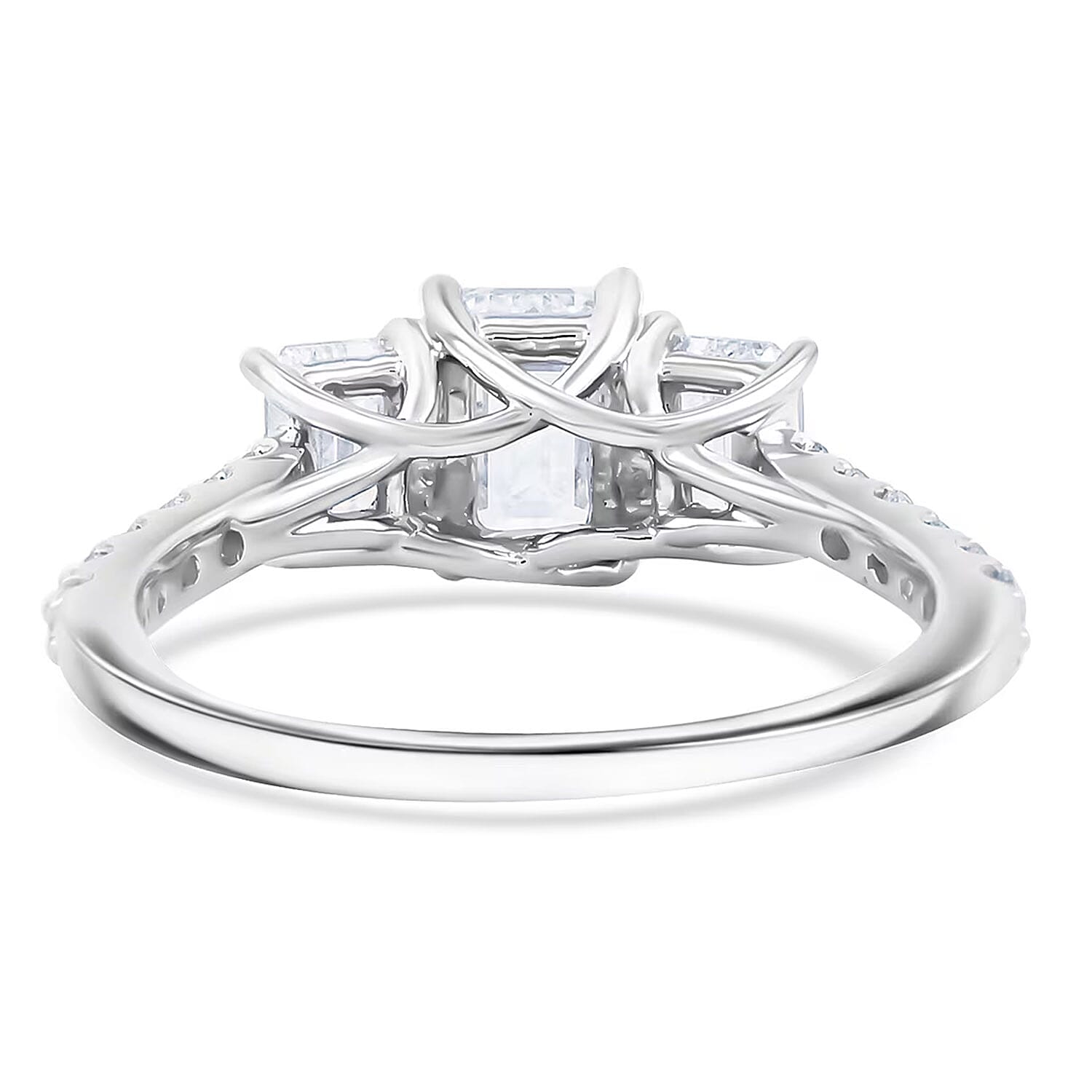 Luxuriant Lab Grown Diamond Ring in 14K White Gold 2.00 ctw (Size 6.0)