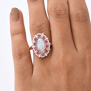 Ethiopian Welo Opal & Ember Garnet / 7 - Product card gallery slide 3 (10178280620345)