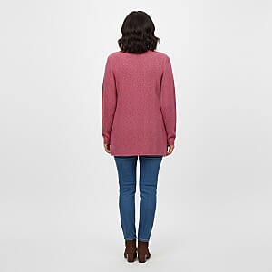 LOVE RYAN Fuchsia Knitted Chenille Sweater - XL