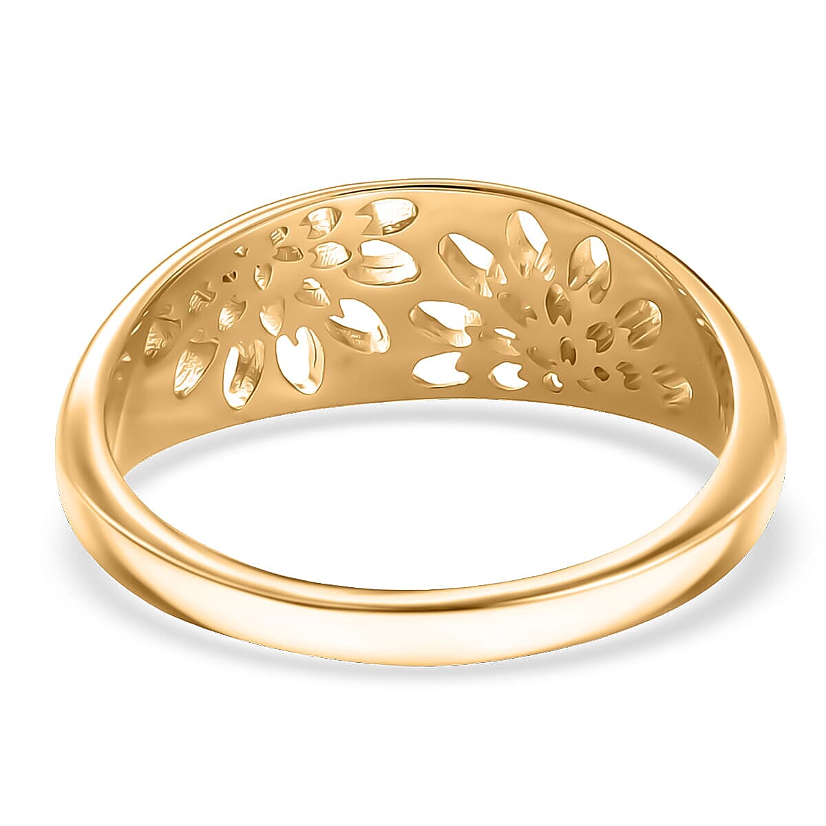Luxoro 10K Yellow Gold Bold Flower Ring 2.90 Grams (Size 10.0) image number 4