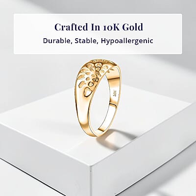 Luxoro 10K Yellow Gold Bold Flower Ring 2.90 Grams (Size 7.0)