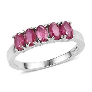 EverTrue Niassa Ruby (FF) 1.75 ctw Ring in Stainless Steel (Size 6.0)