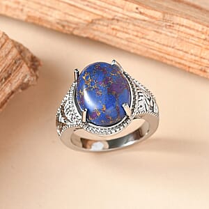 EverTrue Mojave Purple Turquoise 8.40 ctw Ring in Stainless Steel (Size 11.0)