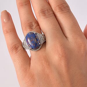 EverTrue Mojave Purple Turquoise 8.40 ctw Ring in Stainless Steel (Size 9.0)