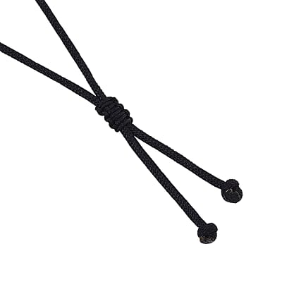 Natural Jade 160.00 ctw Carved Buddha Pendant with Black Rope Cord Necklace (28 Inches)