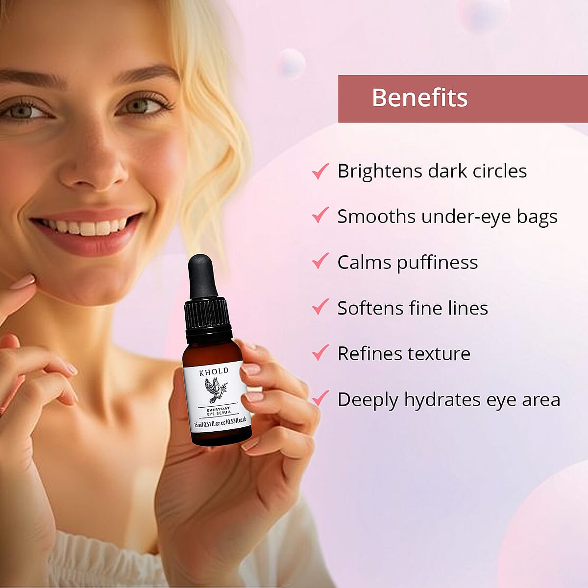 KHOLD Everyday Eye Serum (0.53oz) image number 1