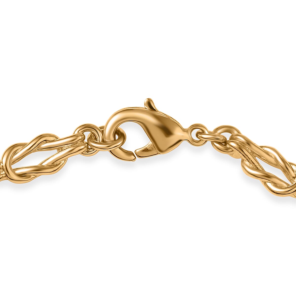 EverTrue Bronzella Collection Flowing Ribbon Bracelet in 18K YG Plated Bronze (7.25 In) image number 3