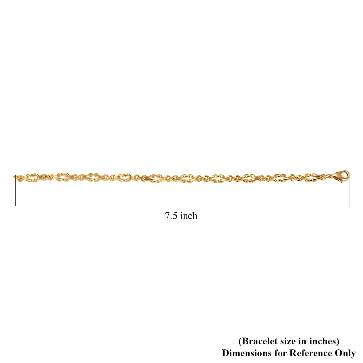 EverTrue Bronzella Collection Flowing Ribbon Bracelet in 18K YG Plated Bronze (7.25 In) image number 4