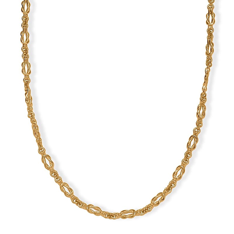 EverTrue Bronzella Collection Flowing Ribbon Necklace in 18K YG Plated Bronze 18-20 Inches