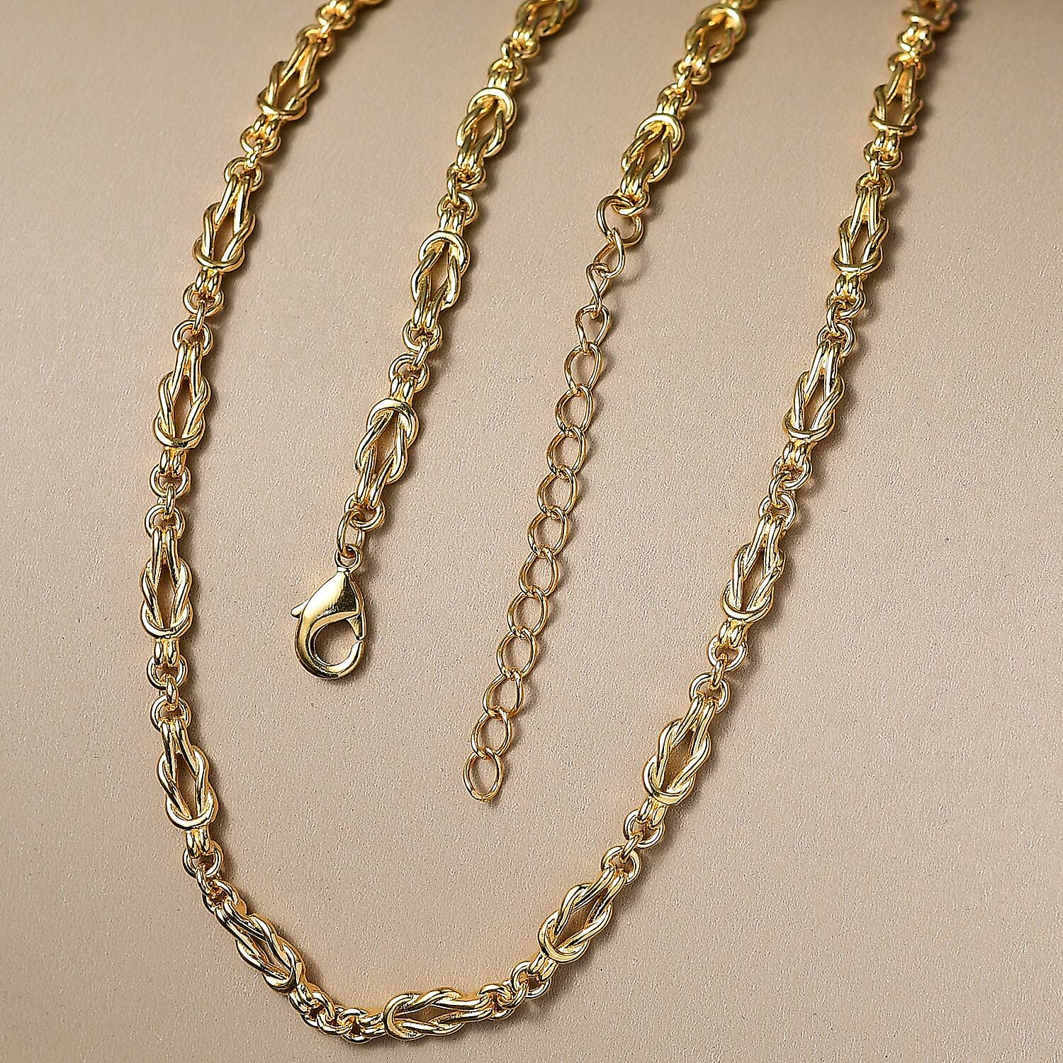 EverTrue Bronzella Collection Flowing Ribbon Necklace in 18K YG Plated Bronze 18-20 Inches